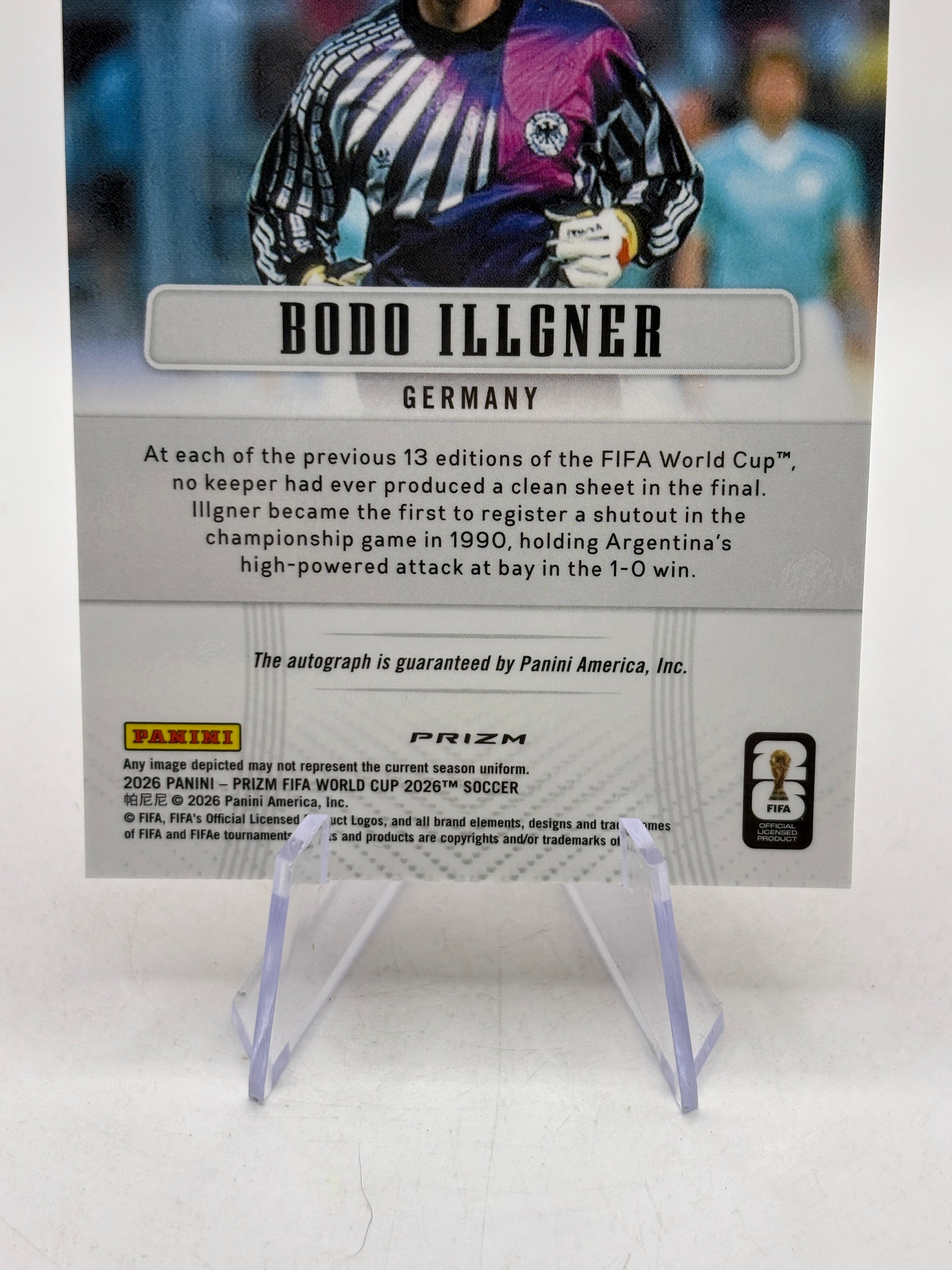 2026 Panini Fifa World Cup 2026 - #12-BI Bodo Illgner Auto Red 44/99