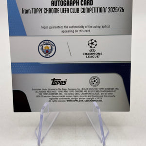 2025-26 Topps Chrome UEFA Club CA-S Savinho Auto 07/50