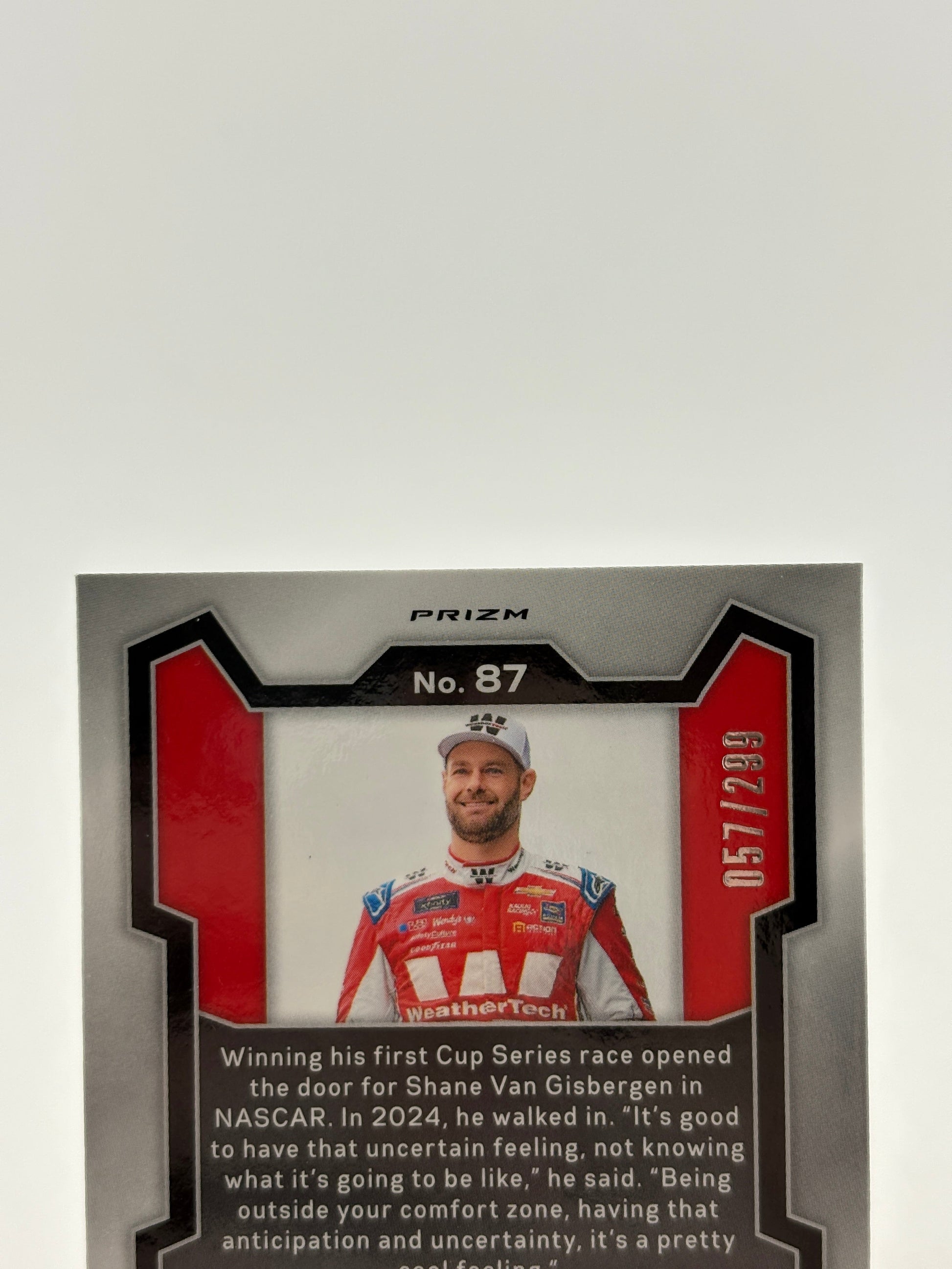 2024 Panini Prizm Racing - Shane Van Gisbergen Red /299 FRENLY BRICKS - Open 7 Days