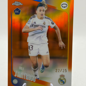 2026 Topps Womens Champions League #93 Iris Santiago Orange Refractor /25