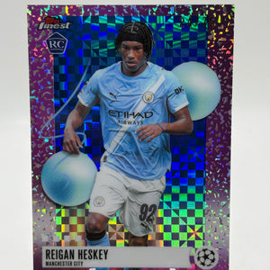 2026 Topps Finest UEFA Rookie - Reigan Heskey #382 /75 Pink