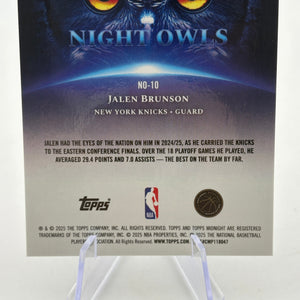 2024-25 Topps Midnight - Jalen Brunson #10 22/99 FRENLY BRICKS - Open 7 Days