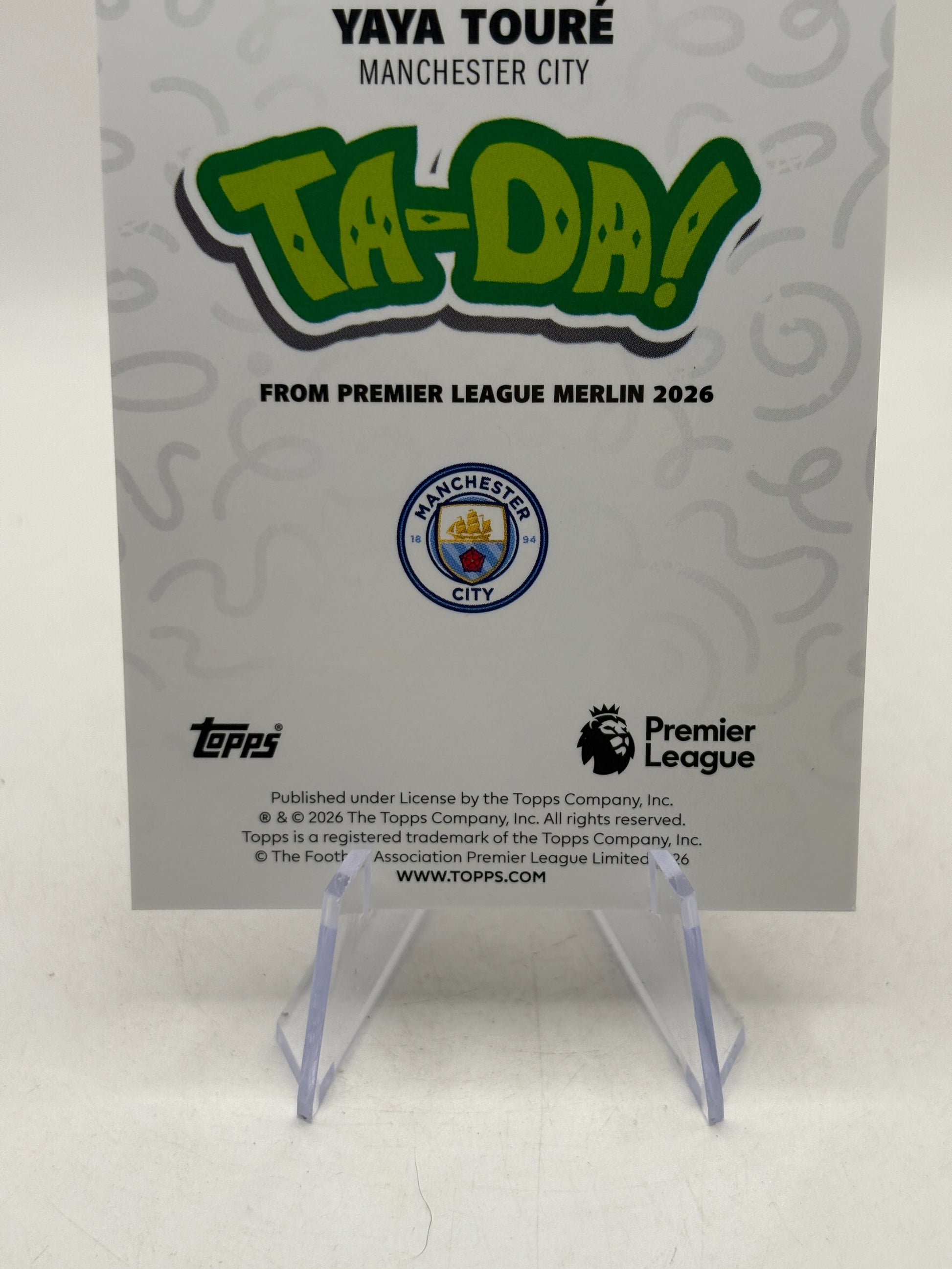 2026 Topps Merlin - Ta-Da! Yaya Toure /75 TD-33
