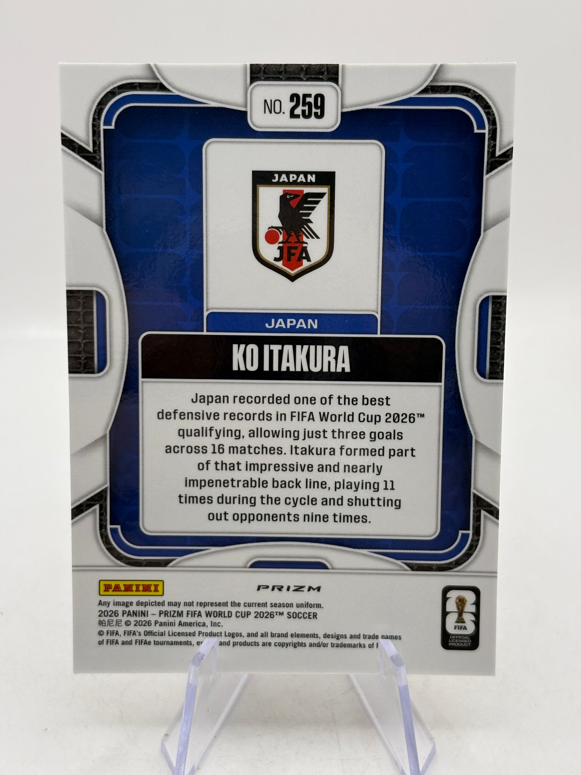 2026 Panini Fifa World Cup - #259 Ko Itakura Choice Giraffe