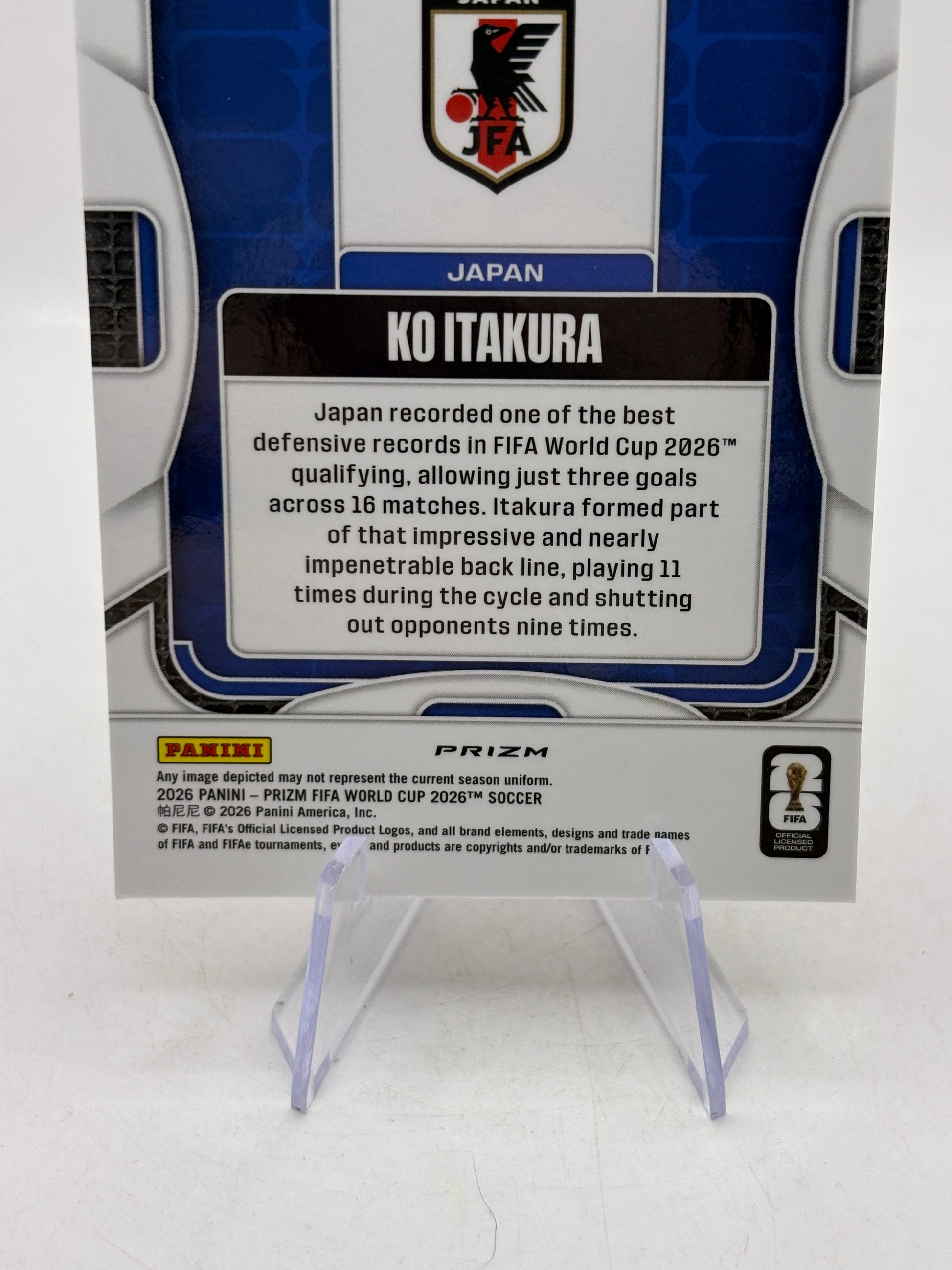 2026 Panini Fifa World Cup - #259 Ko Itakura Choice Giraffe