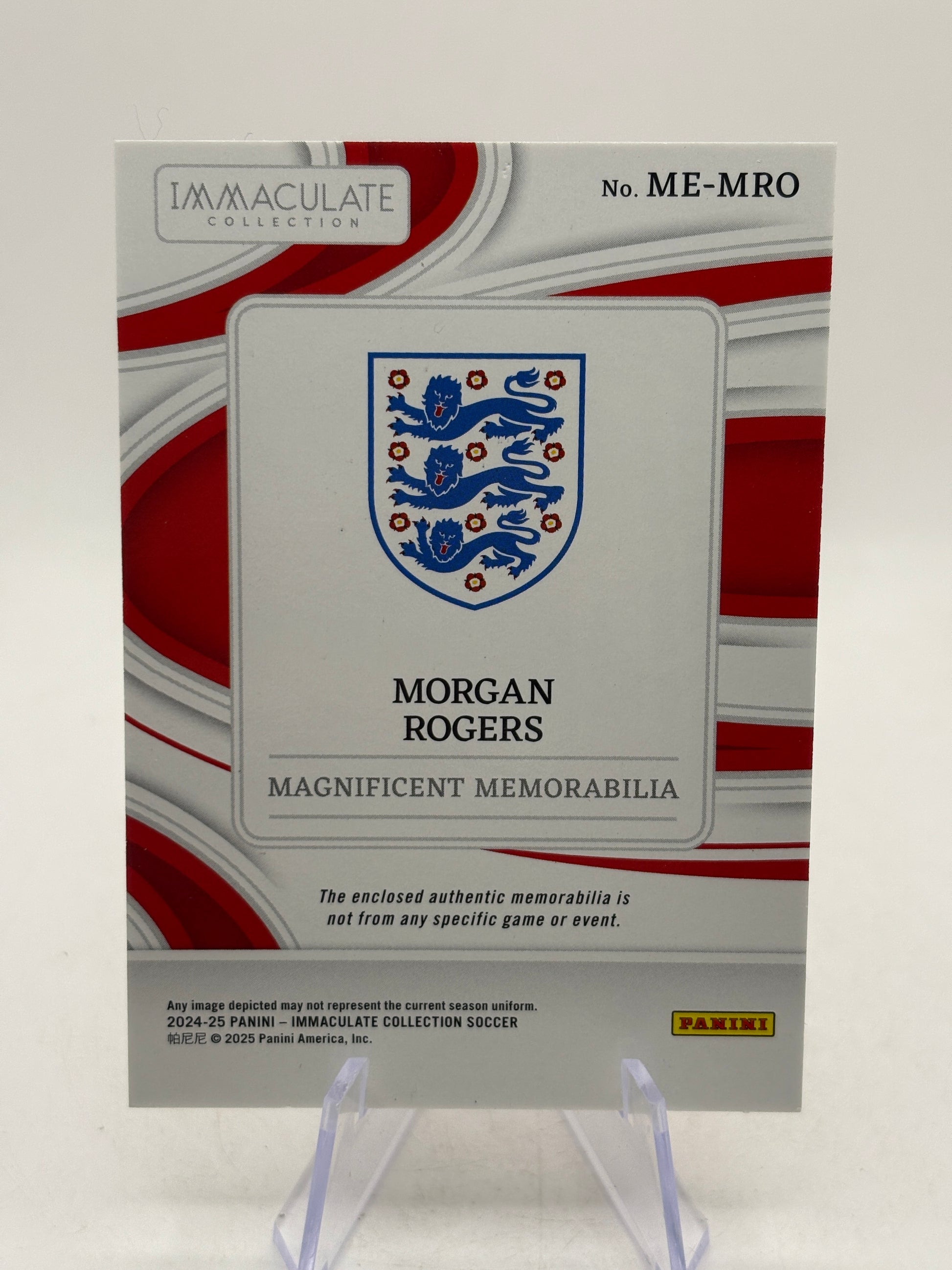 2024-25 Panini Immaculate - ME-MRO Morgan Rogers 05/65 Patch