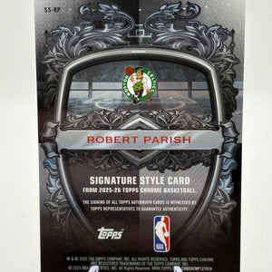 2025-26 Topps Chrome Basketball Signature - SS-RP Robert Parish 13/25 Auto