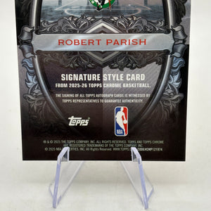 2025-26 Topps Chrome Basketball Signature - SS-RP Robert Parish 13/25 Auto
