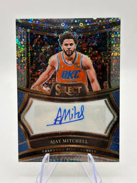 2024-25 Panini Select - RS-AJY Ajay Mitchell Fastbreak Auto Rookie