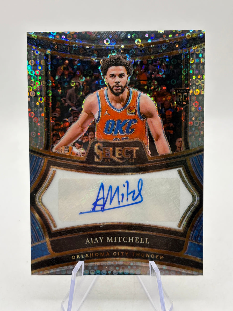 2024-25 Panini Select - RS-AJY Ajay Mitchell Fastbreak Auto Rookie