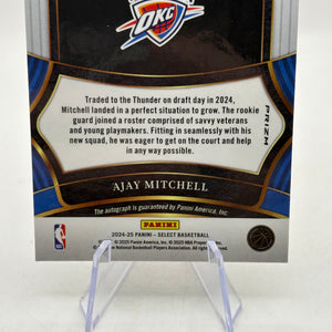 2024-25 Panini Select - RS-AJY Ajay Mitchell Fastbreak Auto Rookie