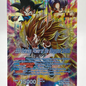 DBS Masters - SS3 Gotenks, Power of the Strongest Rookie BT25-036 SLR FRENLY BRICKS - Open 7 Days