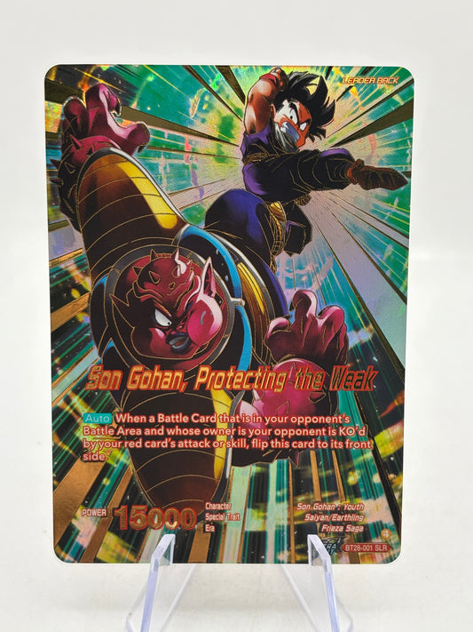 Dragon Ball Super Masters Son Gohan, Protecting the Weak BT28-001 SLR NM