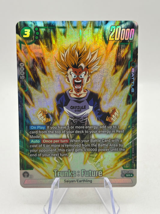 Dragon Ball Super Fusion World - Trunks : Future FB02-091 SR* Alt Art NM