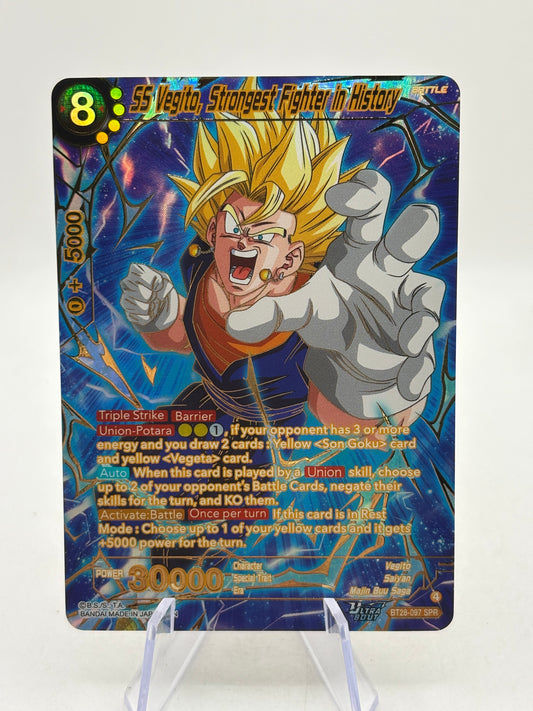 Dragon Ball Masters - SS Vegito, Strongest Fighter in History BT28-097 SPR