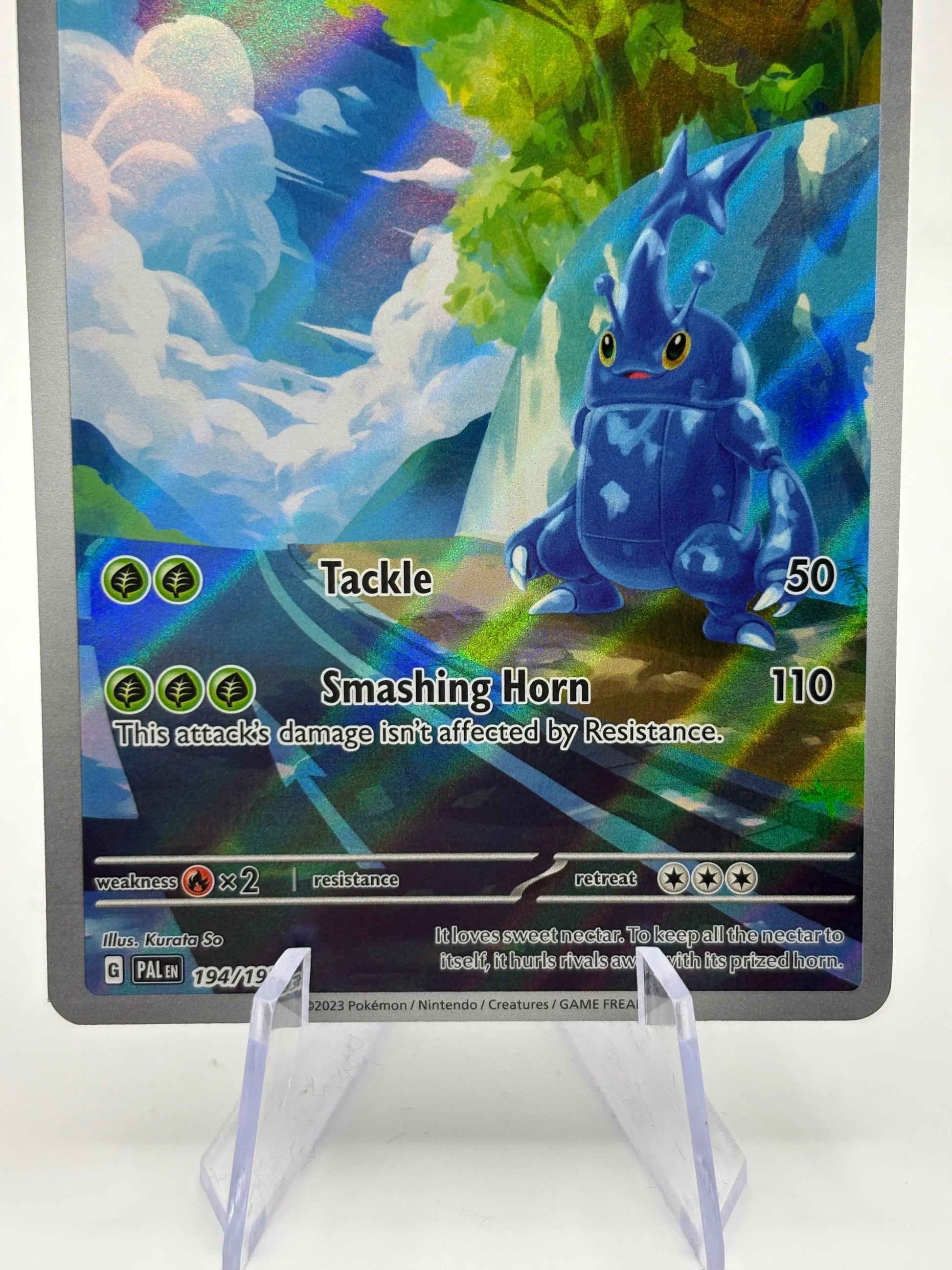 Pokemon TCG Paldea Evolved - Heracross 194/193 Illustration Rare NM FRENLY BRICKS - Open 7 Days
