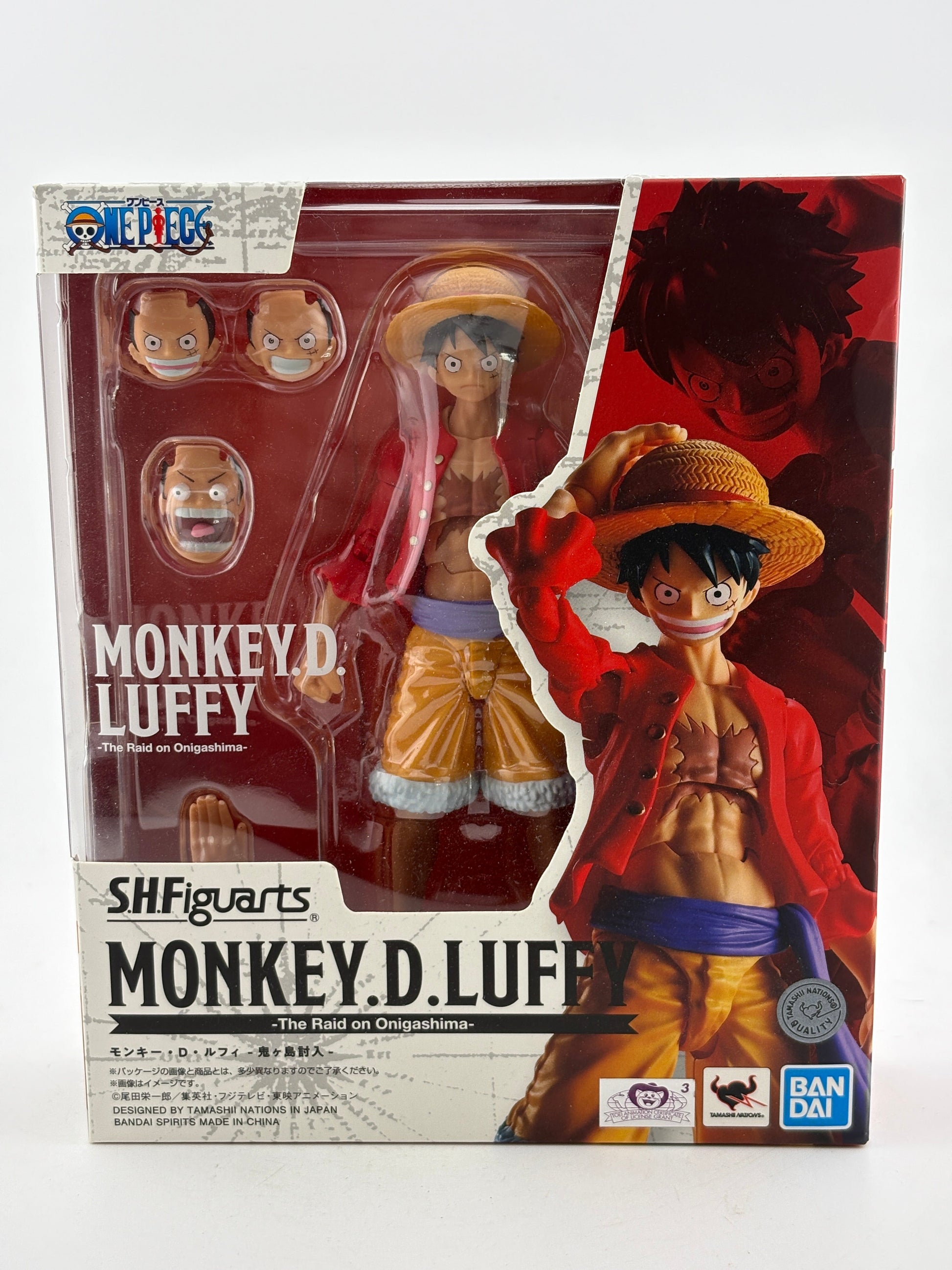 Bandai S.H. Figuarts One Piece Monkey D Luffy Onigashima Raid Figure Sealed FRENLY BRICKS - Open 7 Days