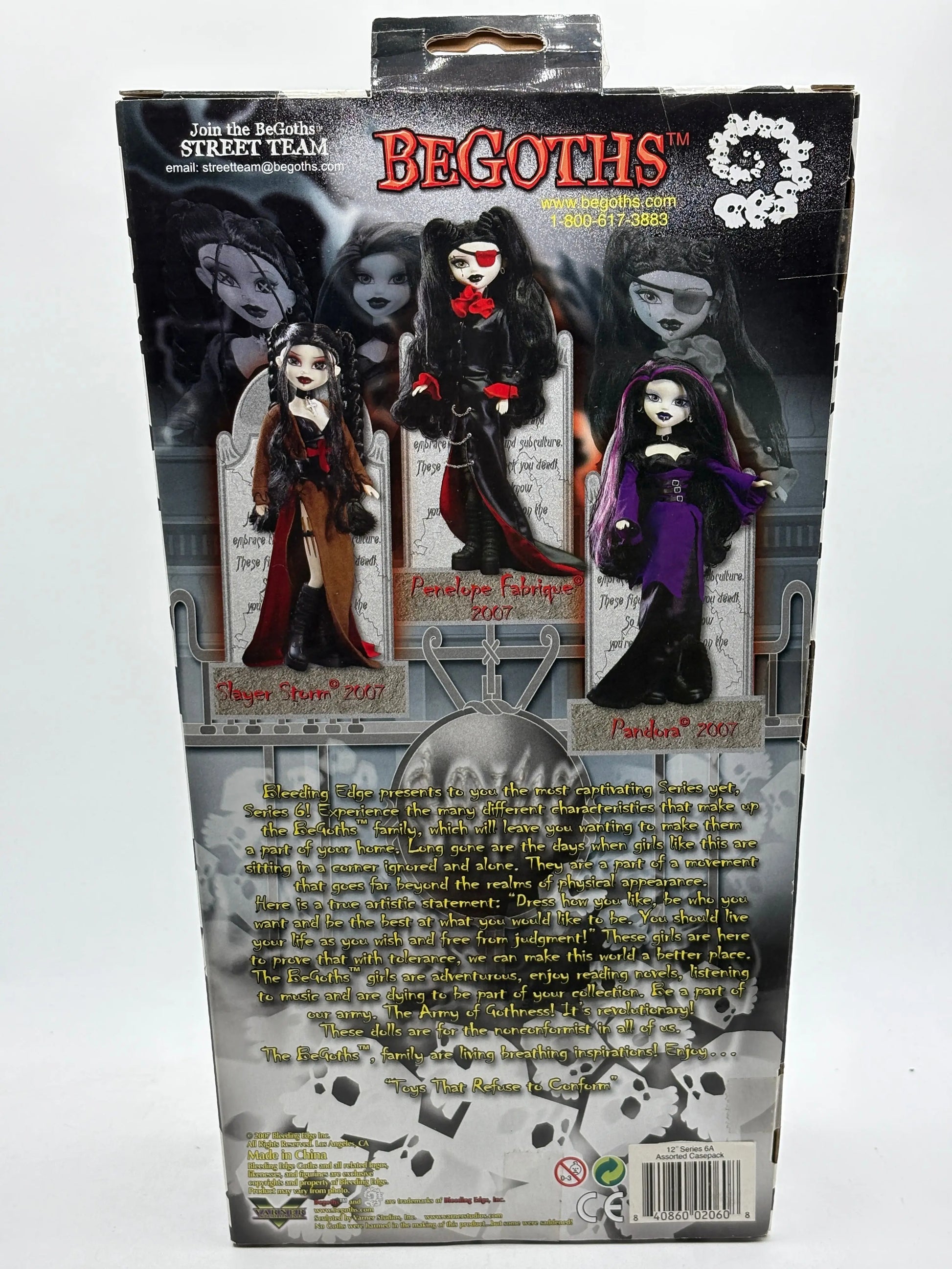 2007 BeGoths Bleeding Edge Goths Series 6 Pandora Brand New FRENLY BRICKS - Open 7 Days