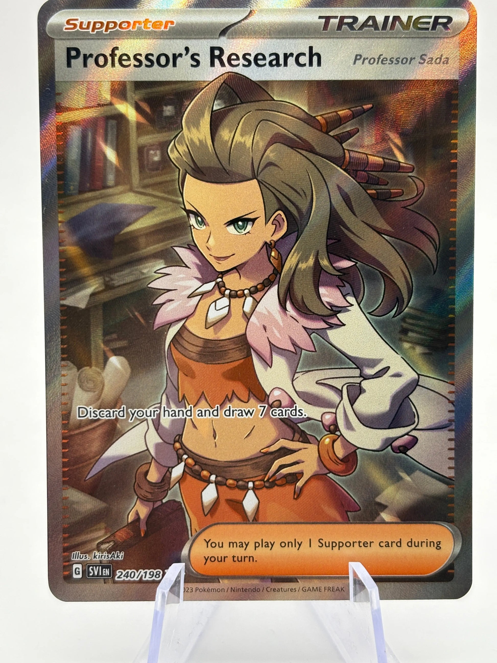 Pokemon TCG Scarlet & Violet Base Set - Professor’s Research 240/198 NM FRENLY BRICKS - Open 7 Days
