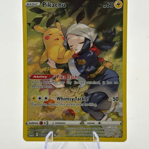 Pokemon TCG Lost Origin - Pikachu TG05/TG30 Full Art LP FRENLY BRICKS - Open 7 Days
