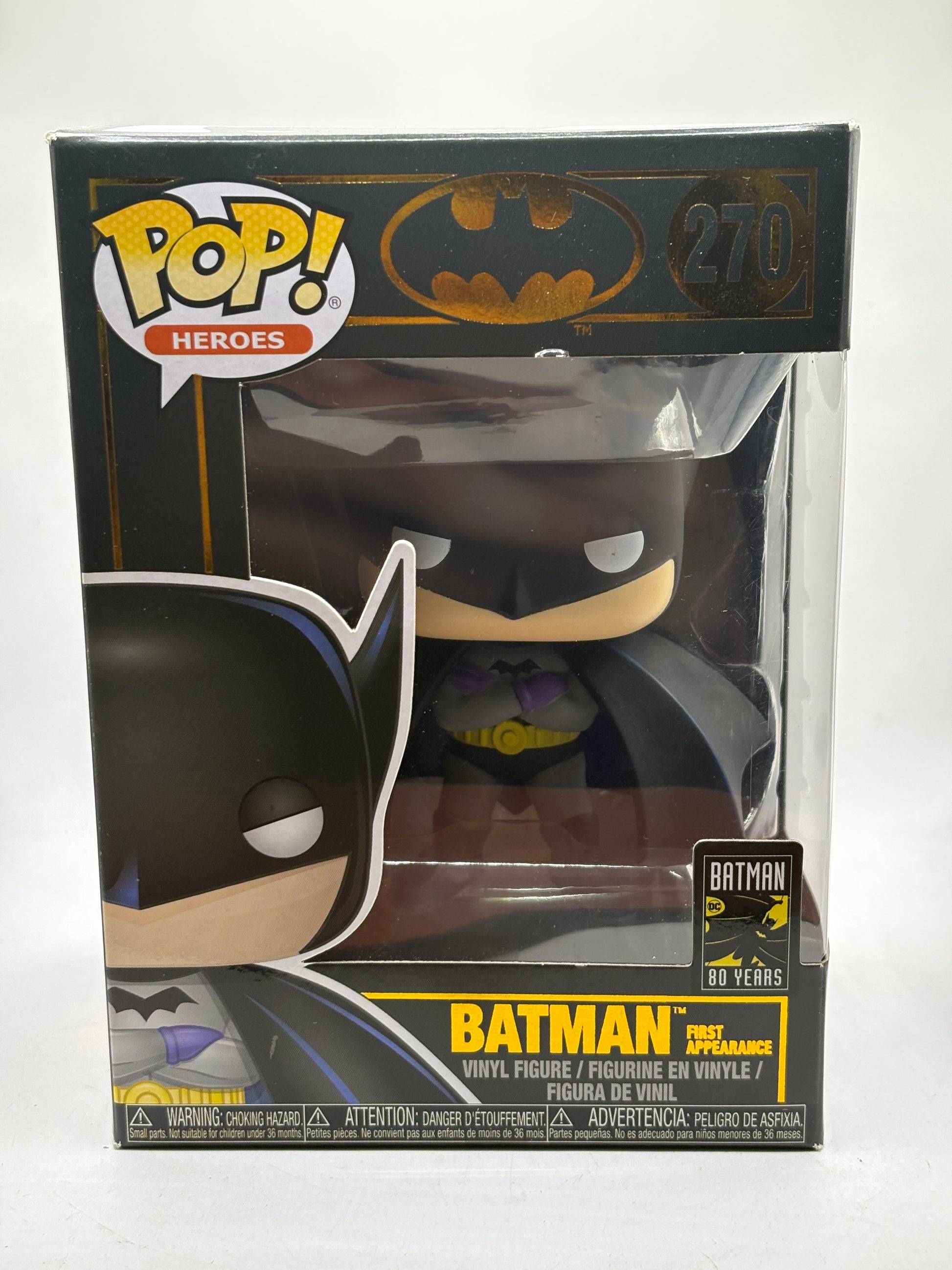 Funko POP! Heroes Batman 80th Anniversary #270 Batman First Appearance image 1