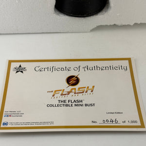 Icon Heroes DC The Flash - The Flash Collectible Mini Bust Statue Limited Edition /1000 COA FRENLY BRICKS - Open 7 Days