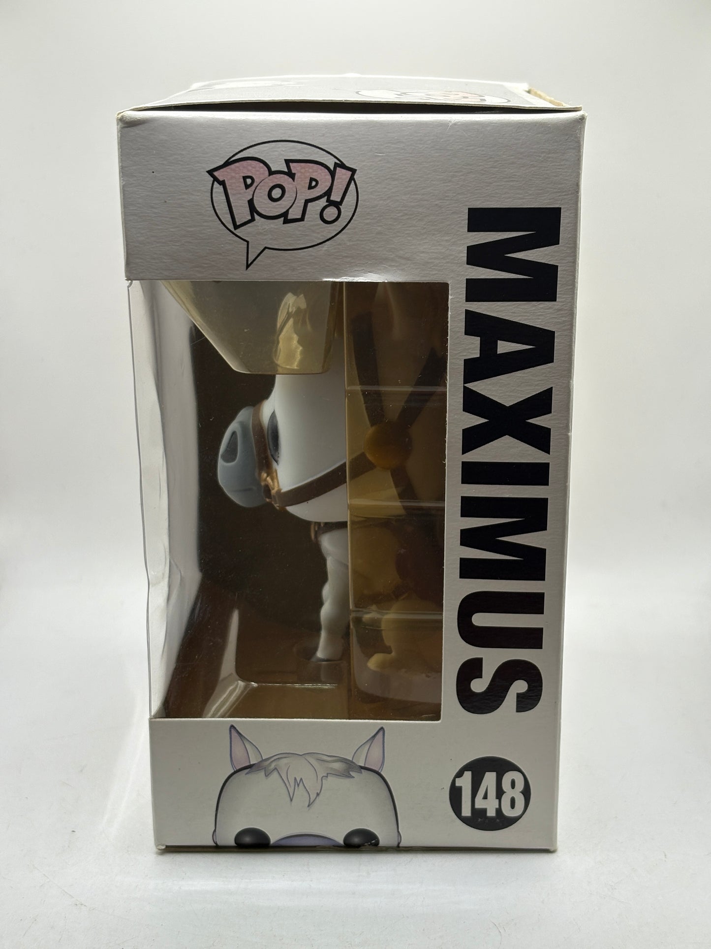 Funko POP! Disney #148 Maximus Vinyl Figure Sun Faded Box Damage