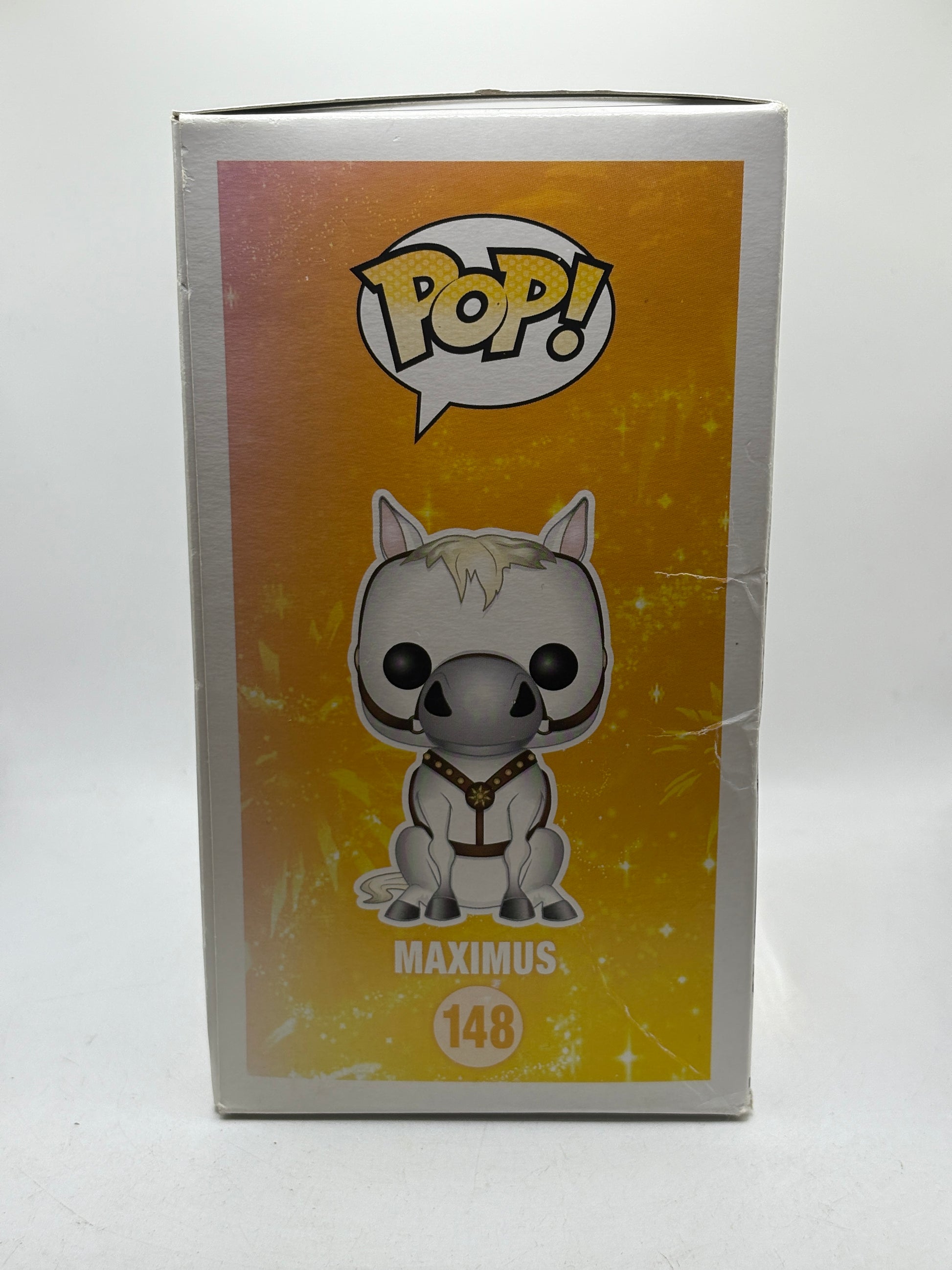 Funko POP! Disney #148 Maximus Vinyl Figure Sun Faded Box Damage image 4