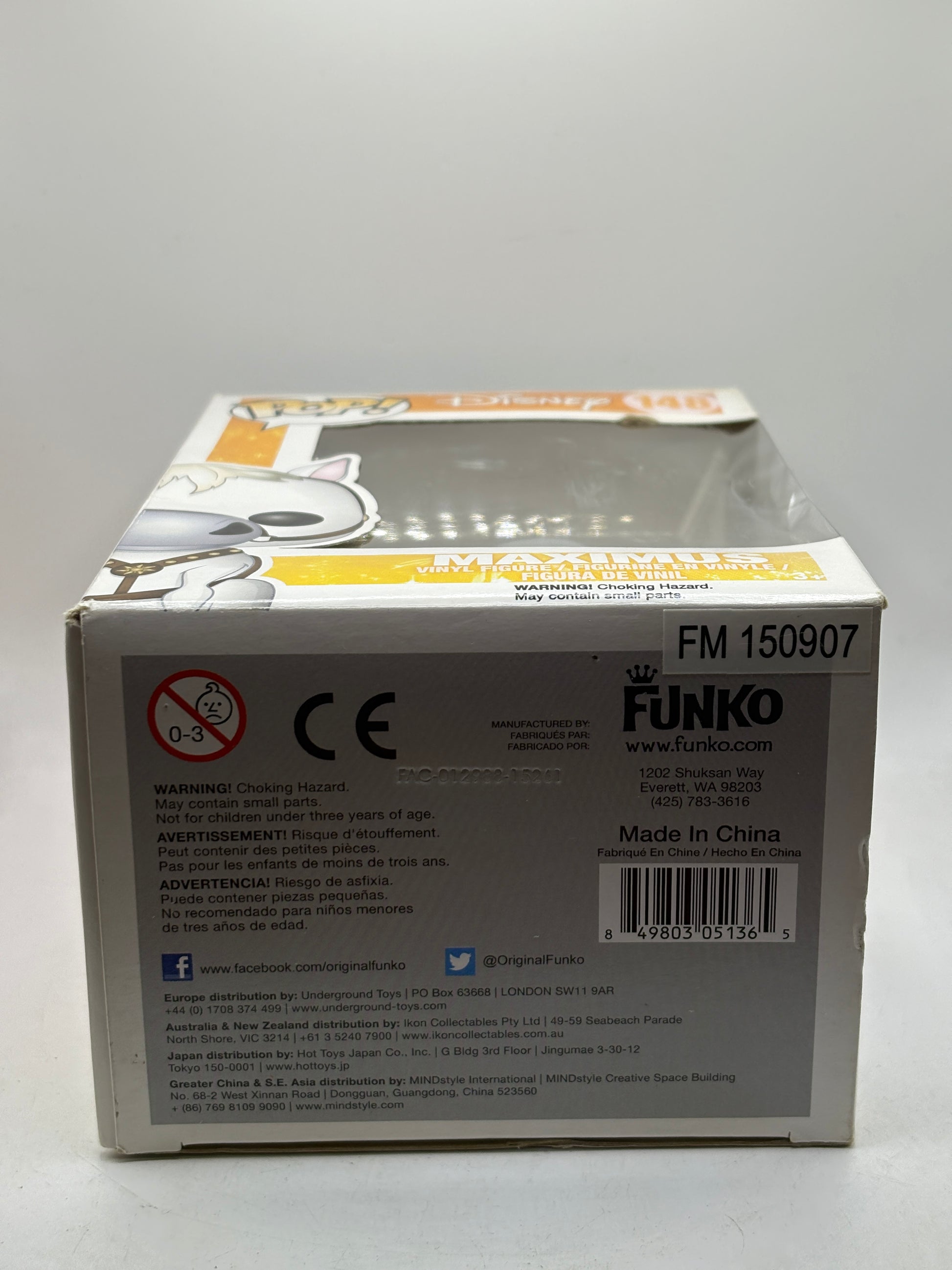 Funko POP! Disney #148 Maximus Vinyl Figure Sun Faded Box Damage image 6