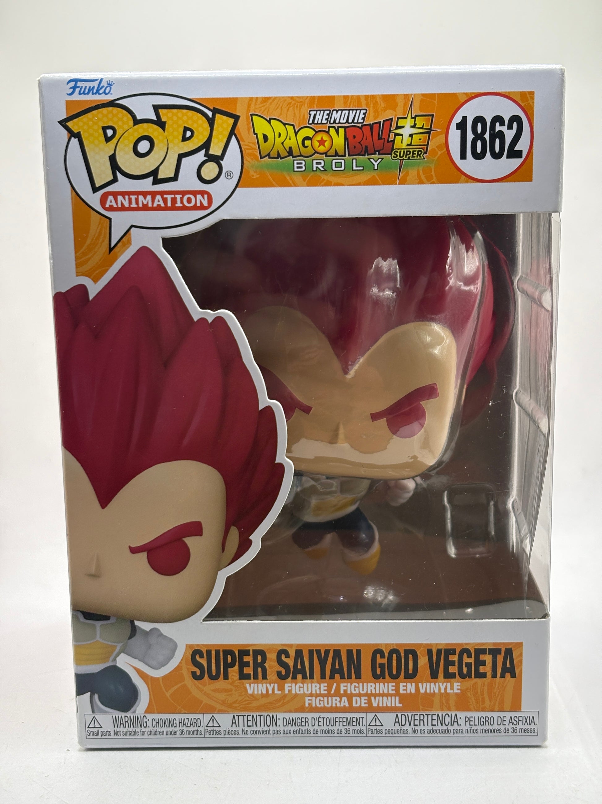 Funko POP! Animation Dragon Ball Super Broly #1862 Super Saiyan God Vegeta image 1
