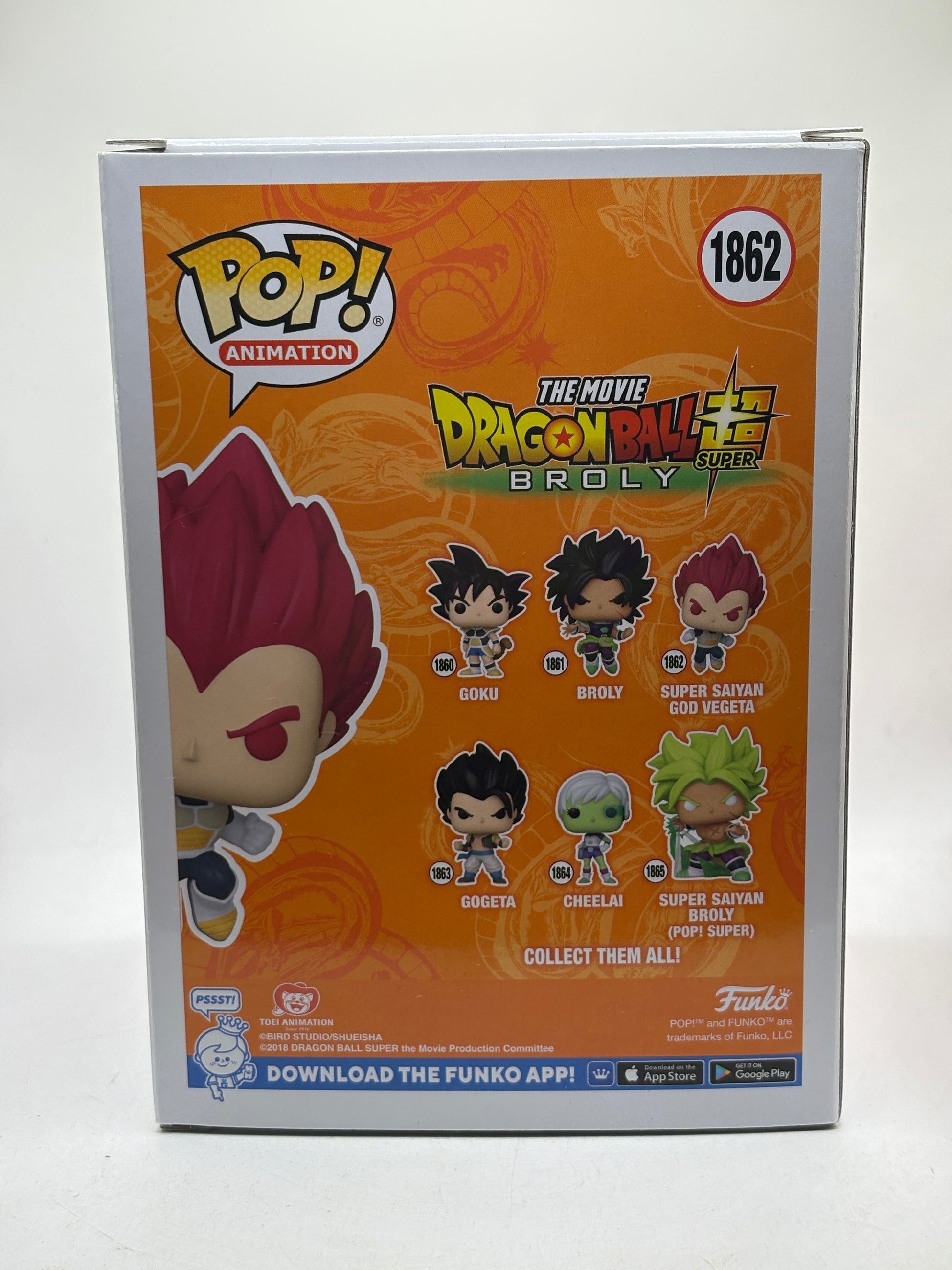 Funko POP! Animation Dragon Ball Super Broly #1862 Super Saiyan God Vegeta image 3