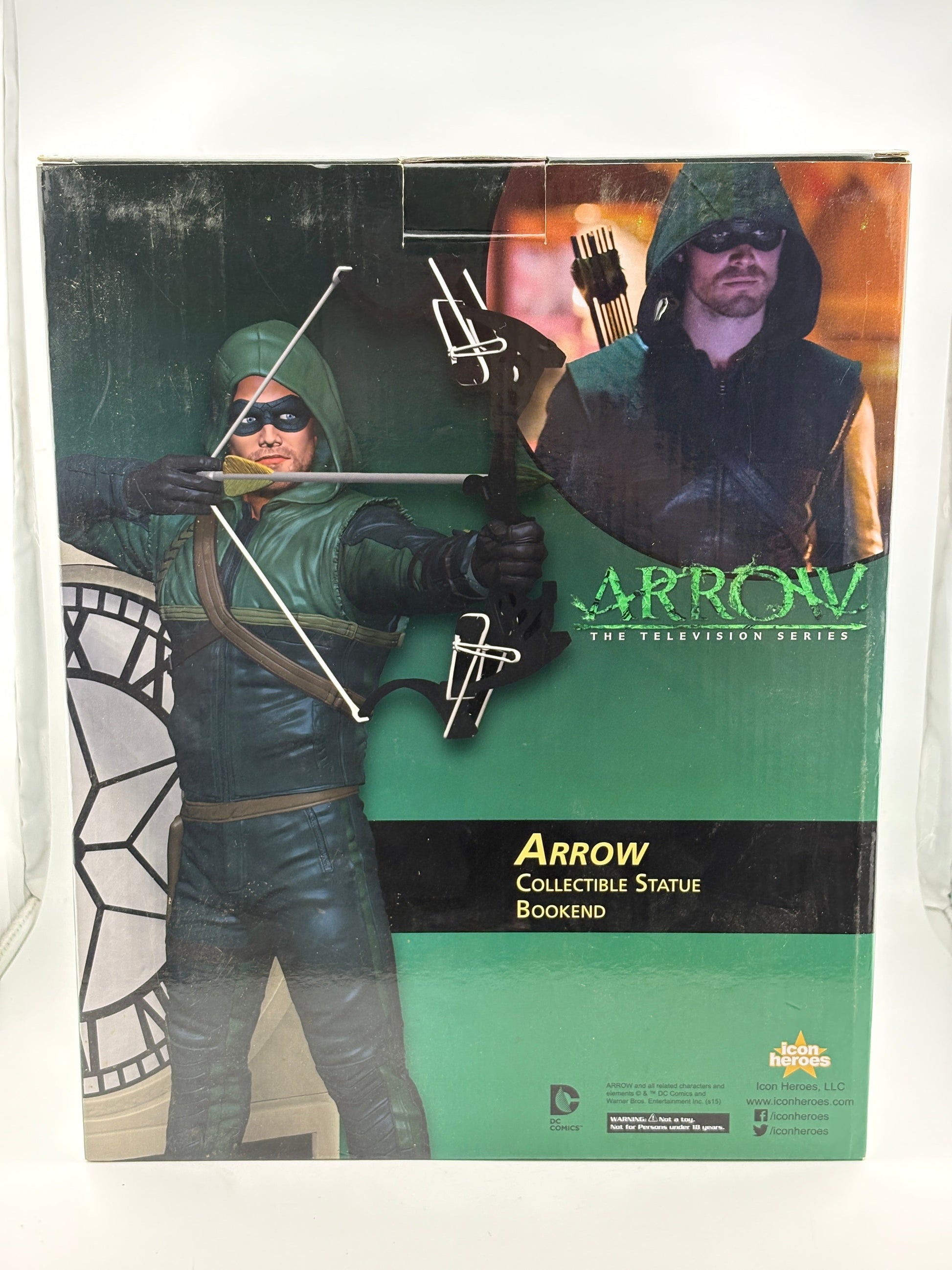 Icon Heroes: Arrow TV Series Season 1 Statue Exclusive Limited Edition Bookend FRENLY BRICKS - Open 7 Days