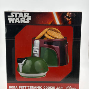 Disney Star Wars Boba Fett Ceramic Cookie Jar New with Box Opened* FRENLY BRICKS - Open 7 Days