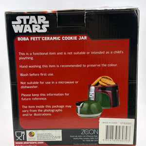 Disney Star Wars Boba Fett Ceramic Cookie Jar New with Box Opened* FRENLY BRICKS - Open 7 Days