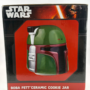 Disney Star Wars Boba Fett Ceramic Cookie Jar New with Box Opened* FRENLY BRICKS - Open 7 Days
