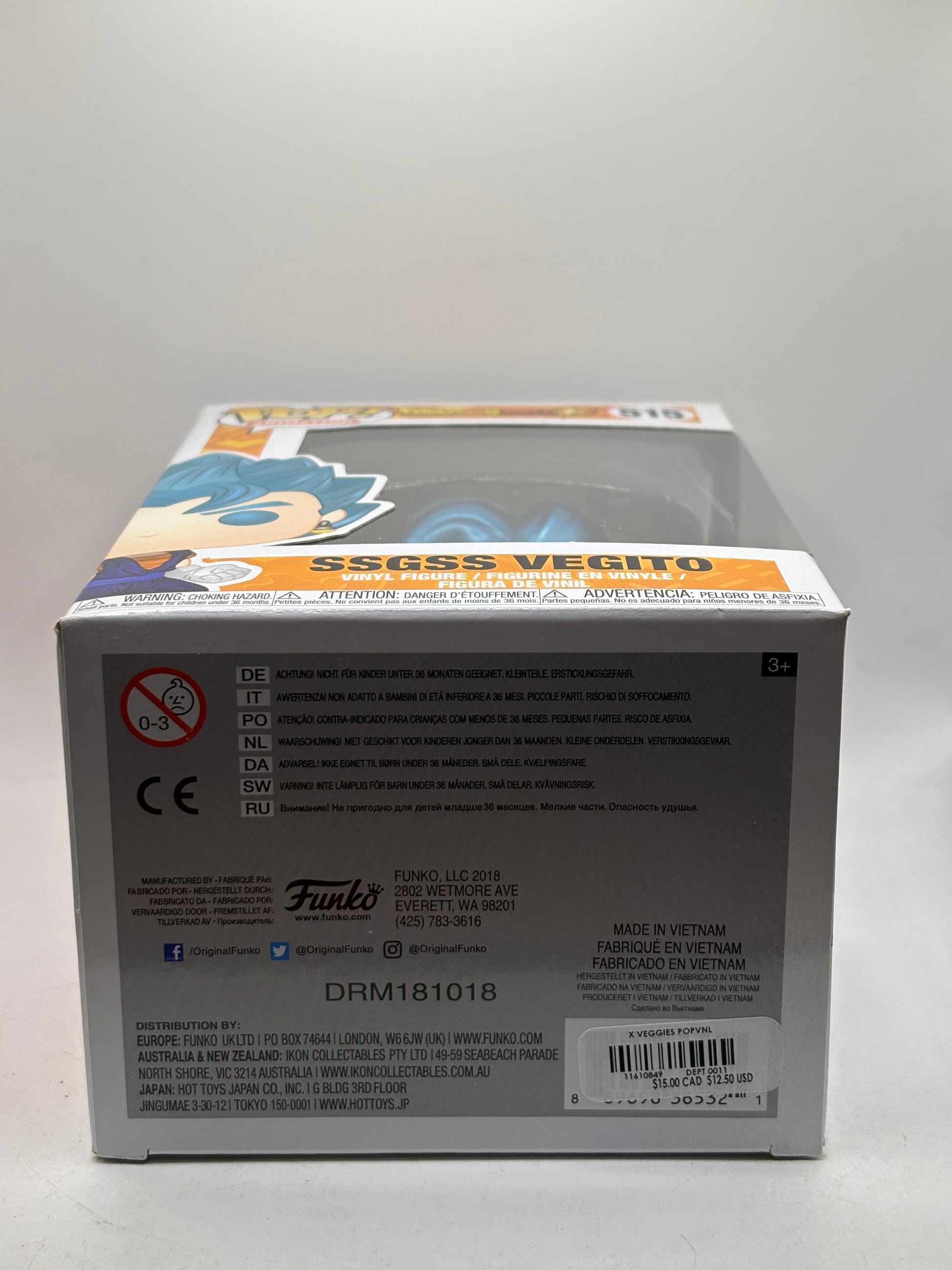 Funko POP! Animation Dragon Ball Super #515 SSGSS Vegito Vinyl Figure image 6