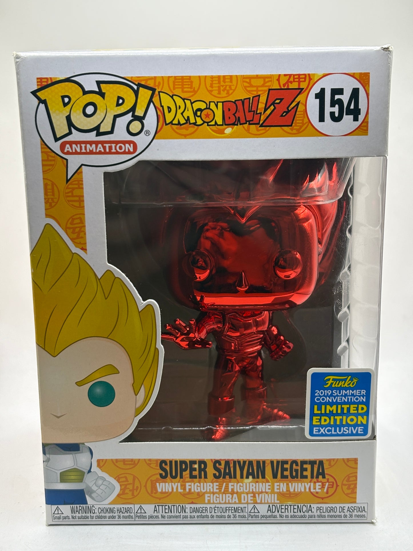 Funko POP! Animation Dragon Ball Z #154 Super Saiyan Vegeta 2019 Summer Exclusive