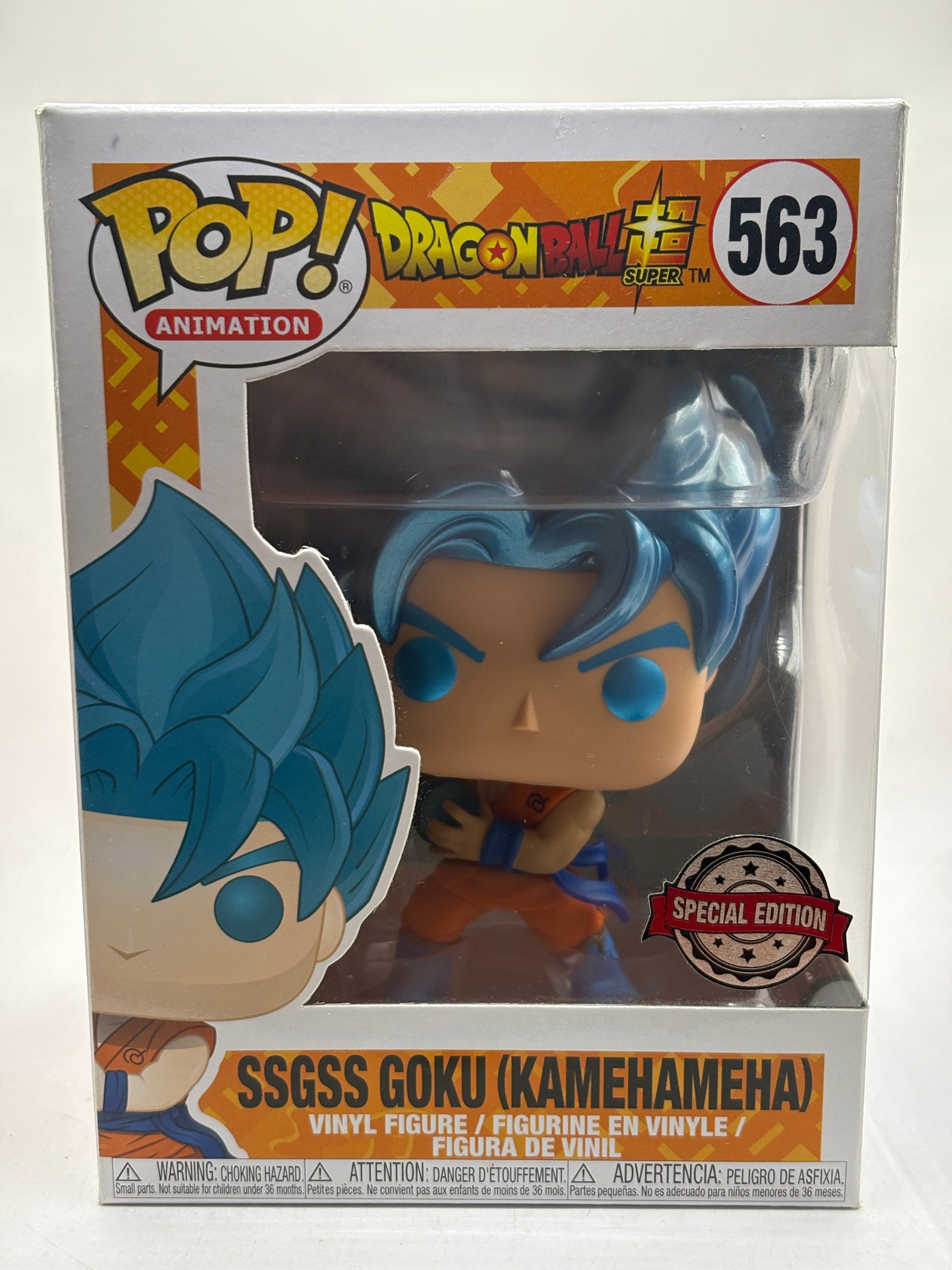 Funko POP! Animation Dragon Ball Super #563 SSGSS Goku (Kamehameha) SE image 1