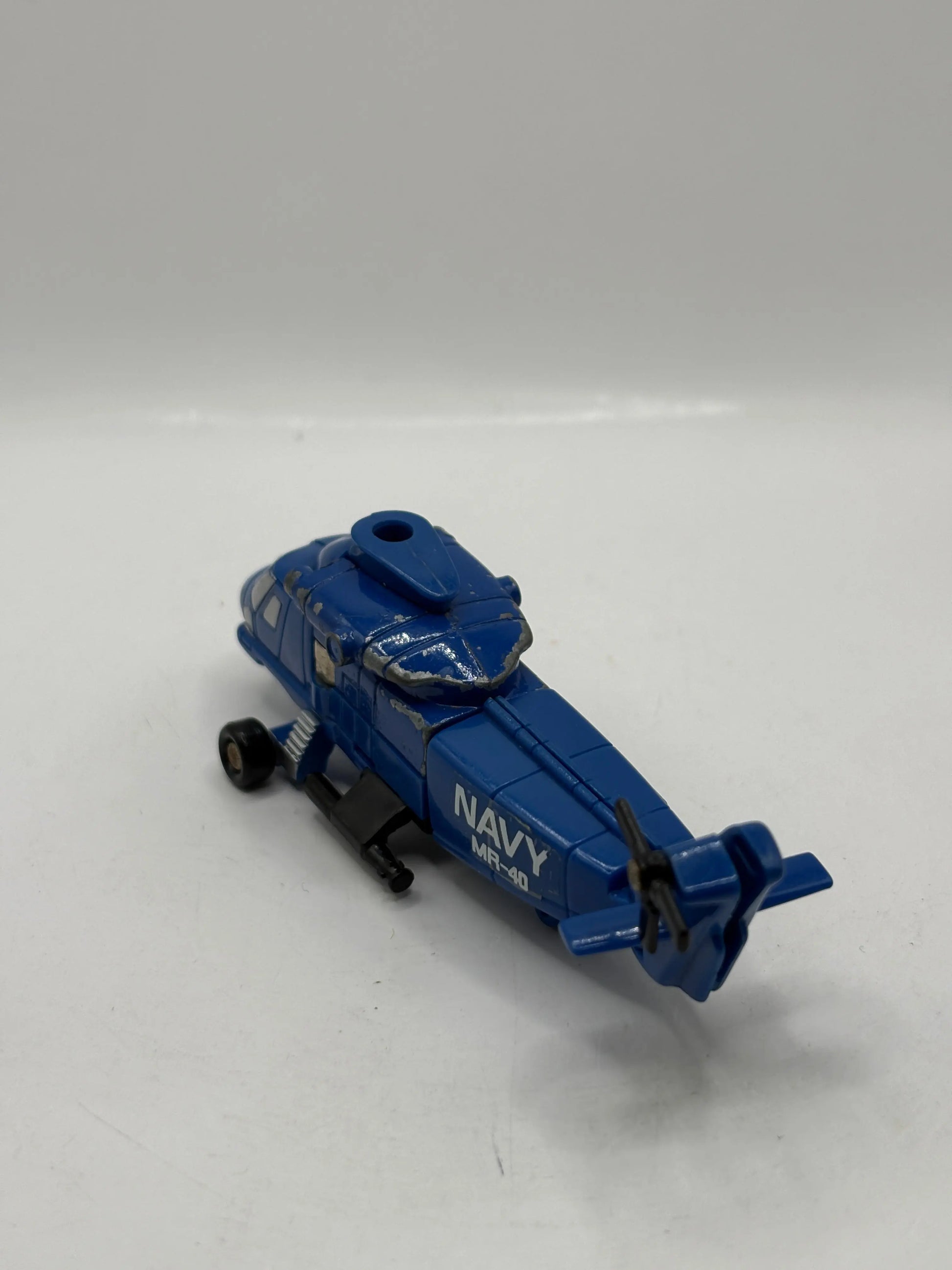 Flip Top Navy Helicopter MR-40 Gobots 1984 Bandai Tonka Vintage Incomplete FRENLY BRICKS - Open 7 Days