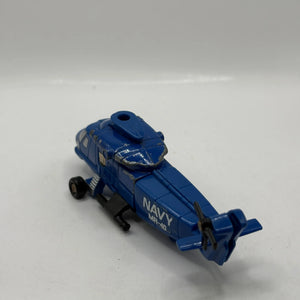 Flip Top Navy Helicopter MR-40 Gobots 1984 Bandai Tonka Vintage Incomplete FRENLY BRICKS - Open 7 Days