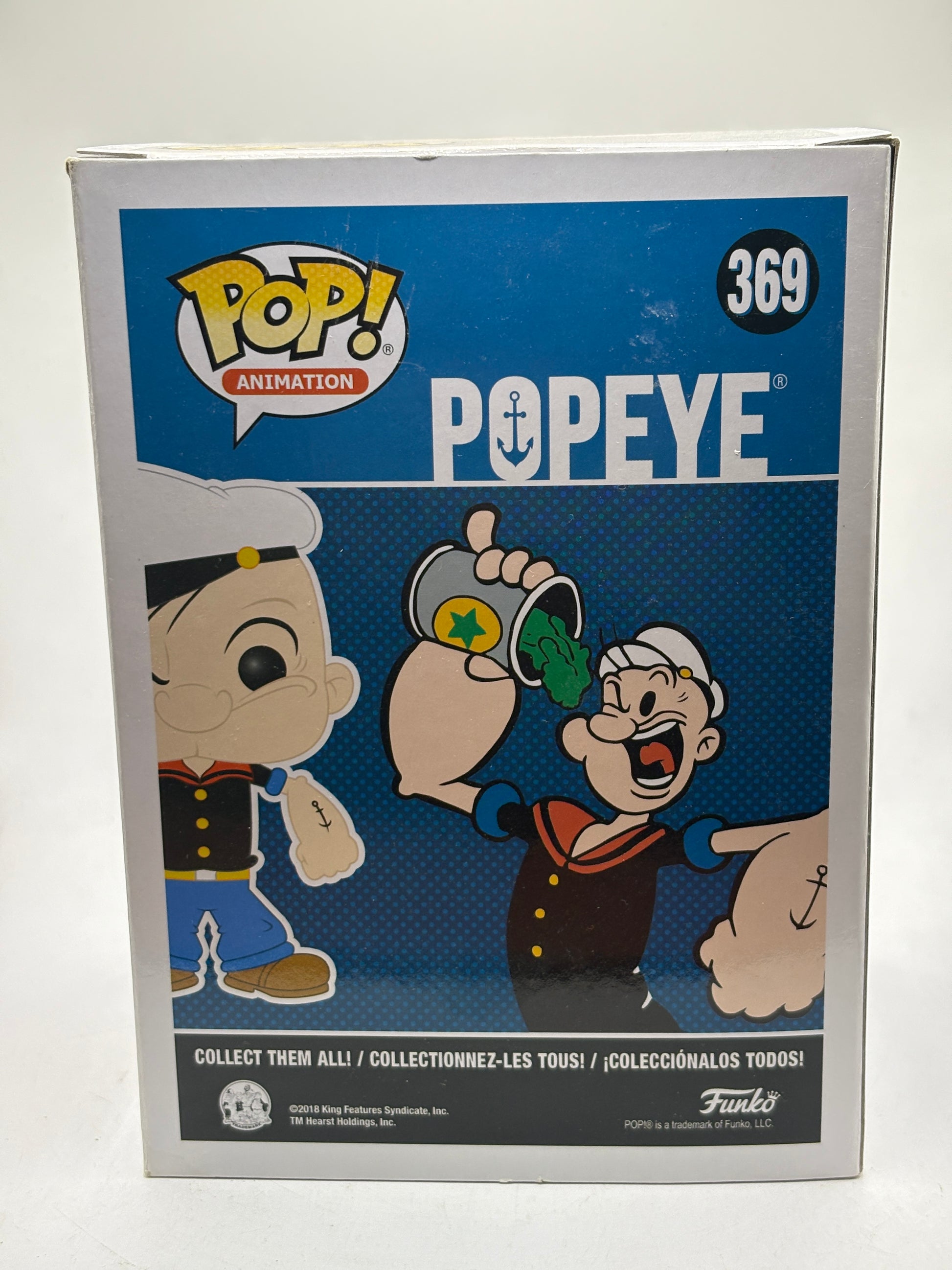Funko POP! Animation Popeye #369 Popeye Specialty Series Box Damage image 3