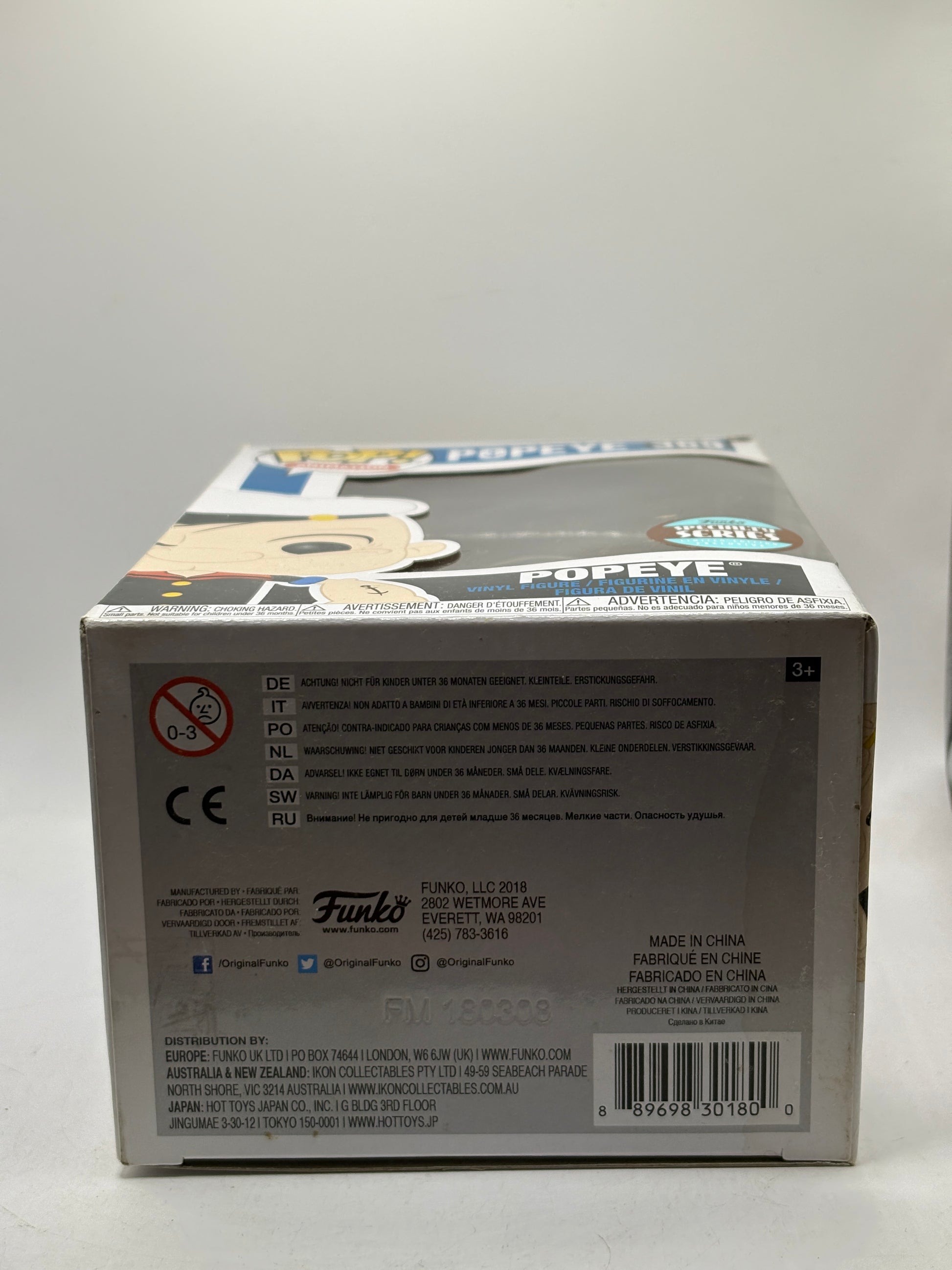 Funko POP! Animation Popeye #369 Popeye Specialty Series Box Damage image 6