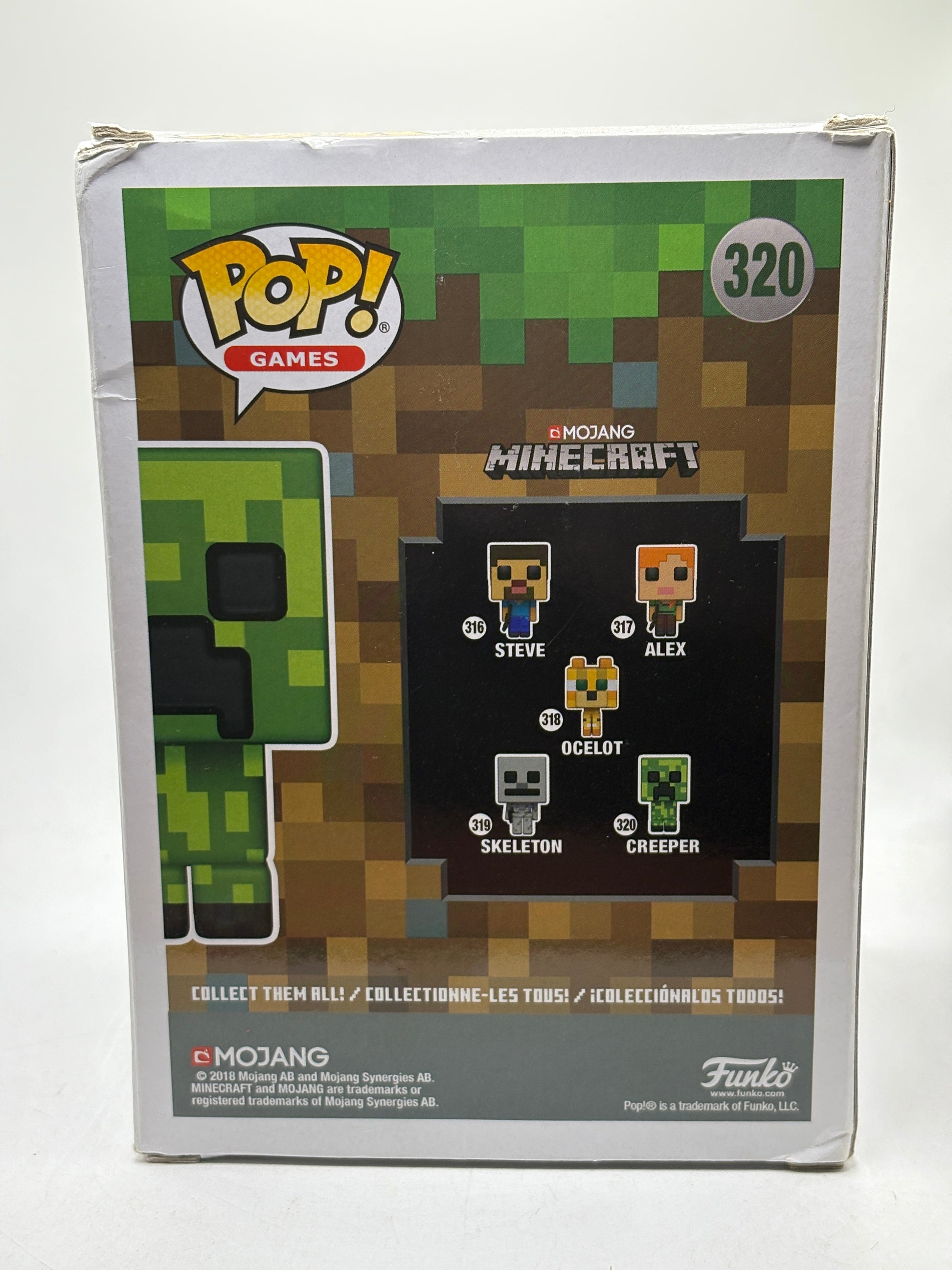 Funko POP! Games Minecraft #320 Creeper Vinyl Figure Box Damage image 3