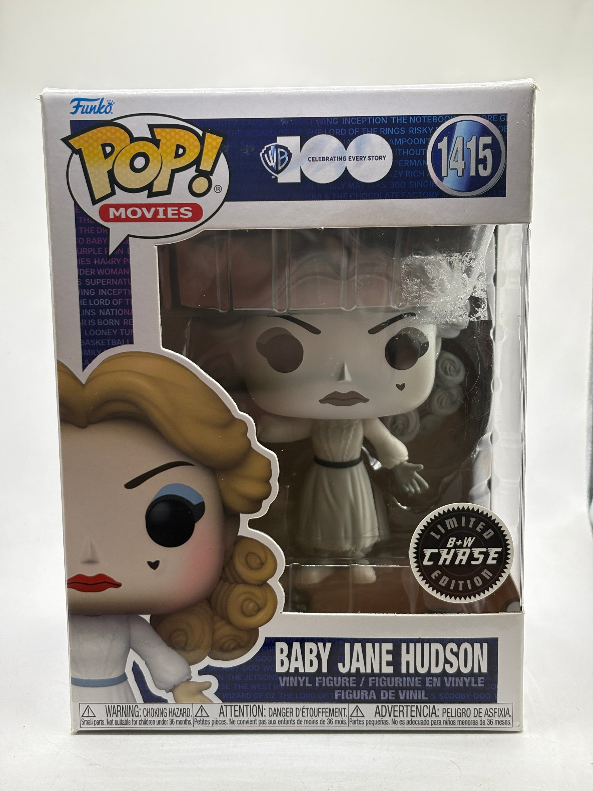 Funko POP! Movies WB 100 #1415 Baby Jane Hudson Limited B&W Chase image 1