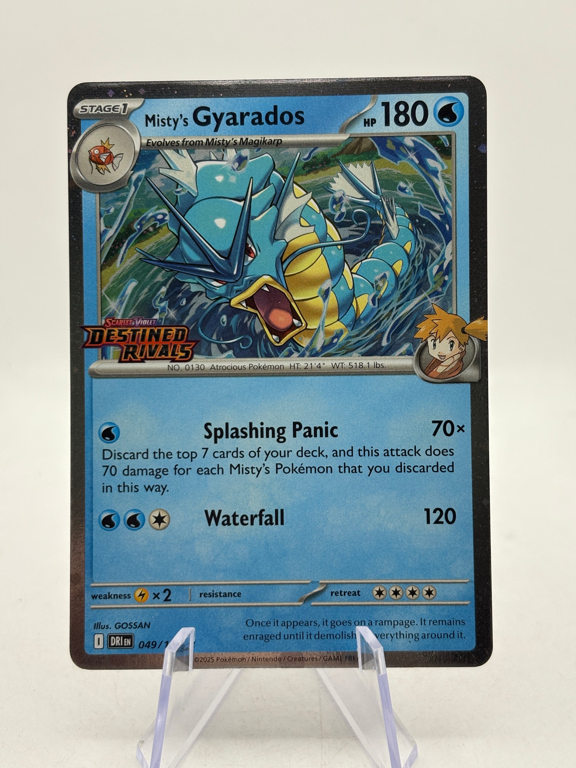 Pokemon TCG Destined Rivals - Misty’s Gyarados 049/182 Stamped (1) image 1