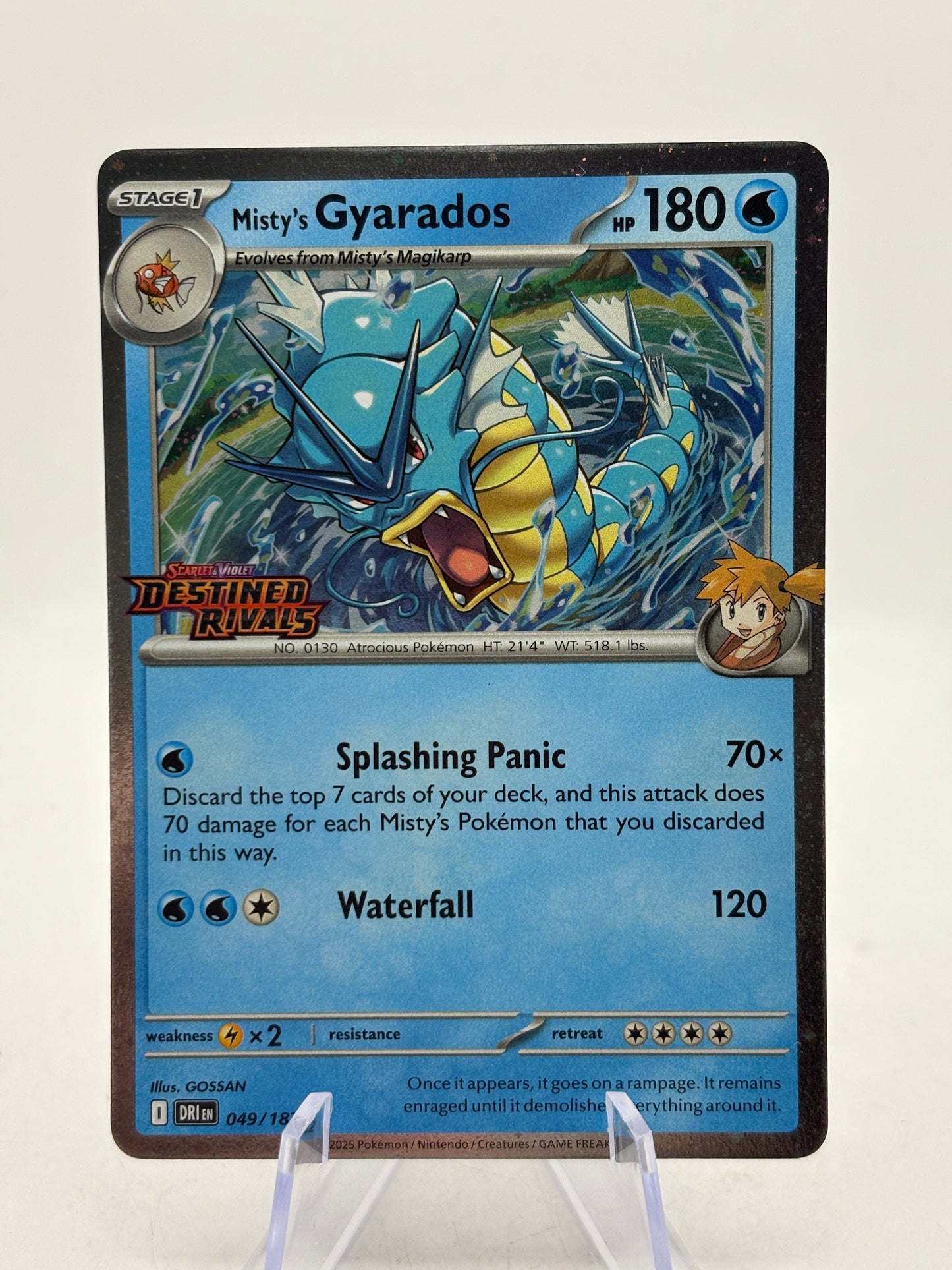 Pokemon TCG Destined Rivals - Misty’s Gyarados 049/182 Stamped (2) NM