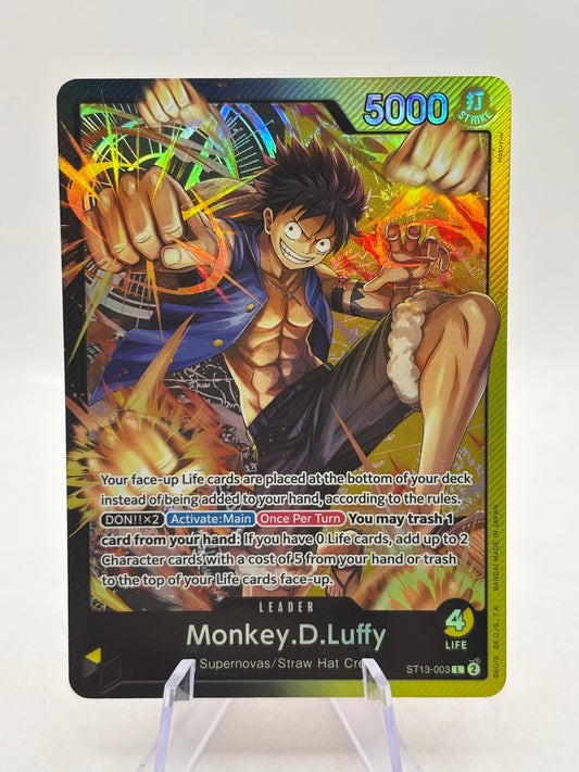 One Piece TCG ST13 - Monkey D Luffy Leader ST13-003 L NM