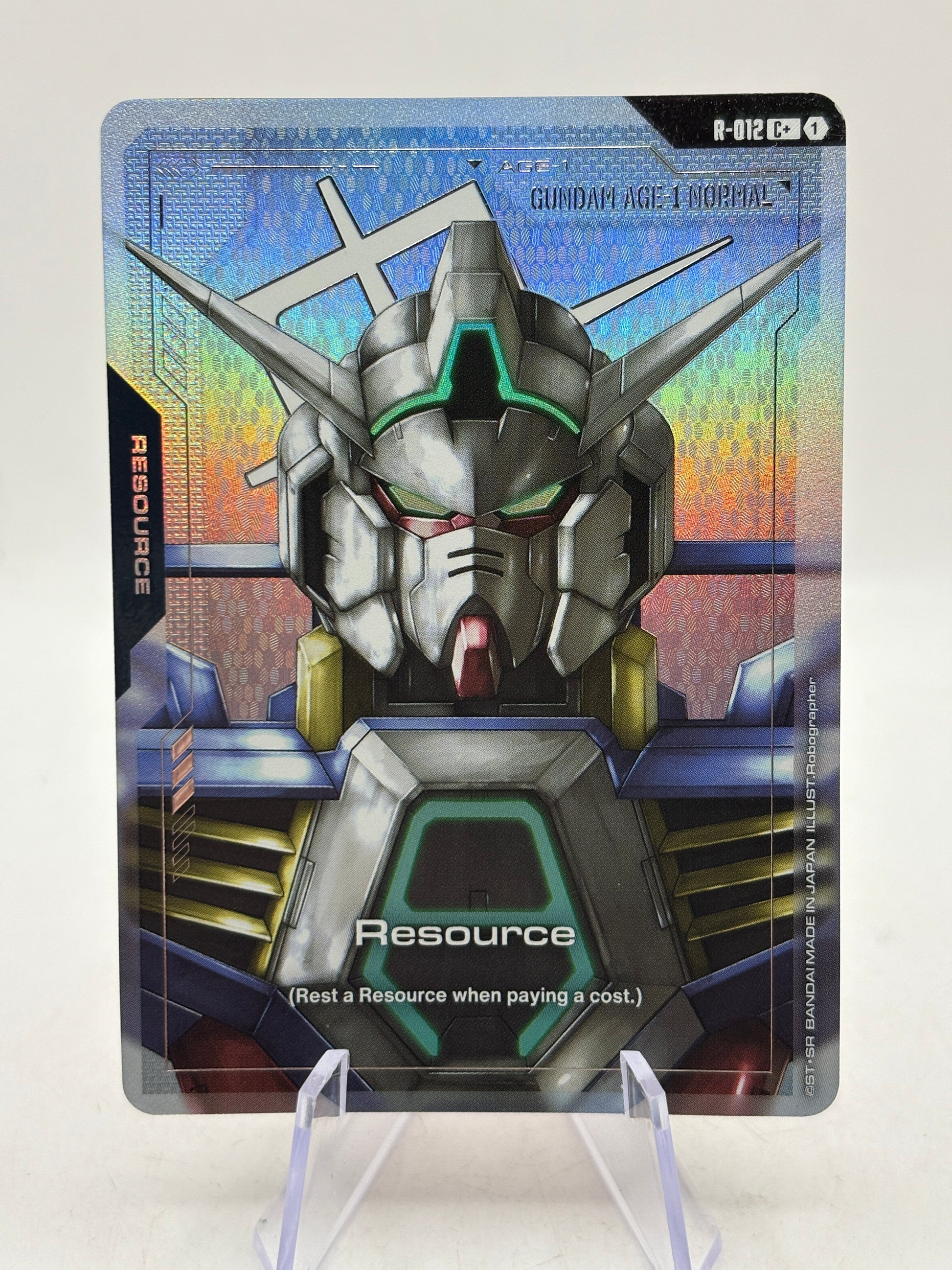 Gundam TCG Resource R-012 C+ Alternate Art Lp image 1