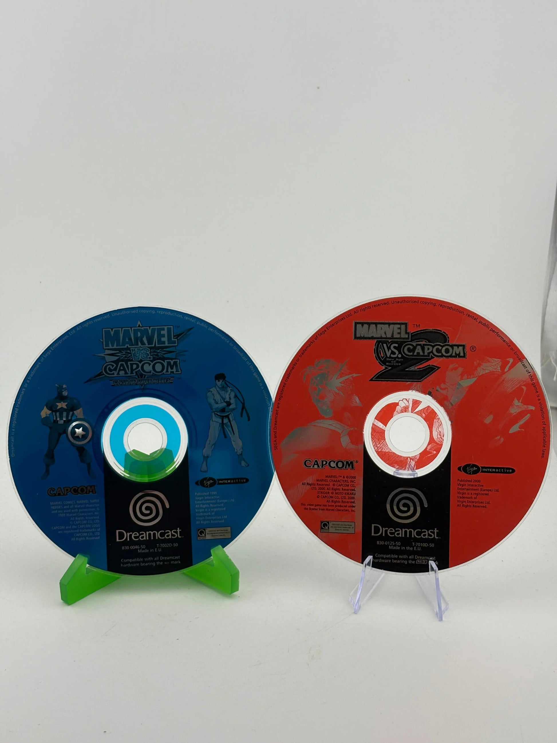 Sega Dreamcast Marvel vs Capcom 1 & 2 Disc Only No Case FRENLY BRICKS - Open 7 Days