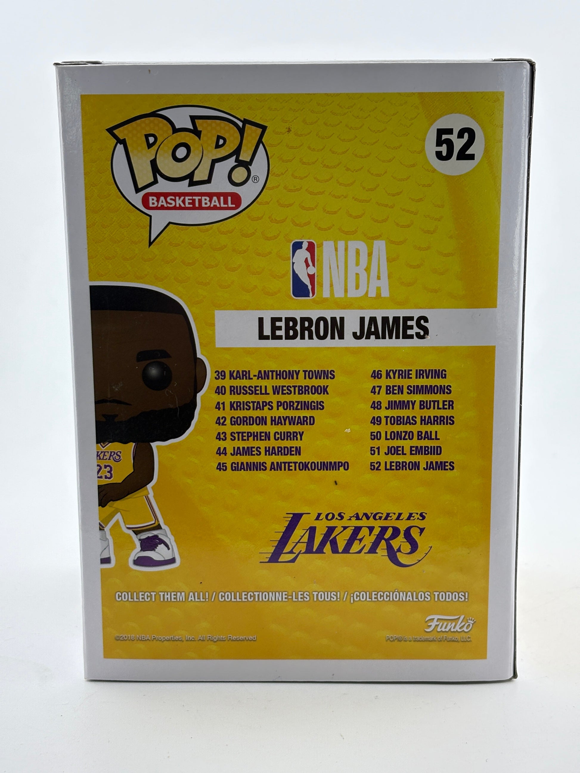 Funko POP! Basketball Lakers #52 Lebron James Foot Locker Exclusive Vinyl Figure FRENLY BRICKS - Open 7 Days